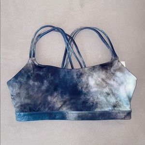 Gap blue tie dye sports bra